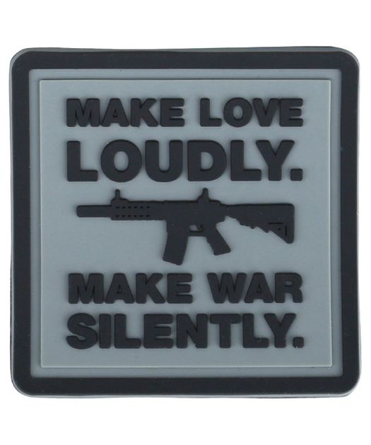 Шеврон/патч для военнослужащих KOMBAT UK Make Love Loudly Patches 5x5см (OR.M_9ED9AF3B5858) - изображение 1
