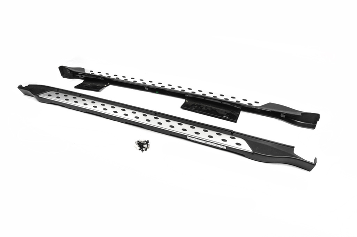Боковые пороги OEM V2 (2 шт, алюм) для Subaru Outback 2009-2014 гг - изображение 1