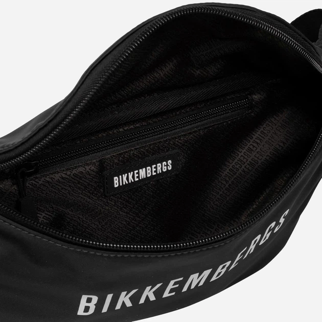 Сумка на пояс бананка чоловіча Bikkembergs Liam BKBO00024T Black (8052579028383) - зображення 3