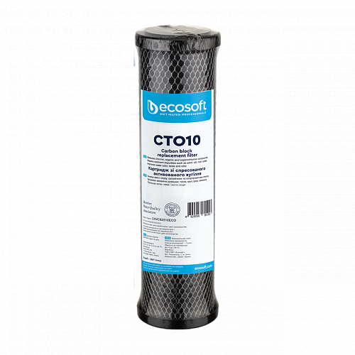 Картридж зі спресованого активованого вугілля Ecosoft CTO10 2,5"х10" - зображення 2