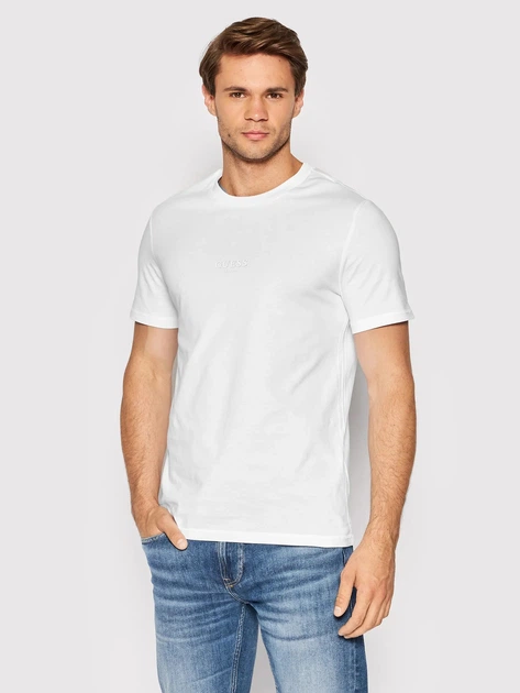 Guess T-Shirt Original Logo M2YI71 I3Z11 Żółty Slim Fit - Ceny I Opinie