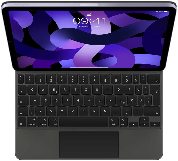 Обкладинка-клавіатура Apple Magic Keyboard для Apple iPad Pro 11 2020 German Black (MXQT2D/A) - зображення 1