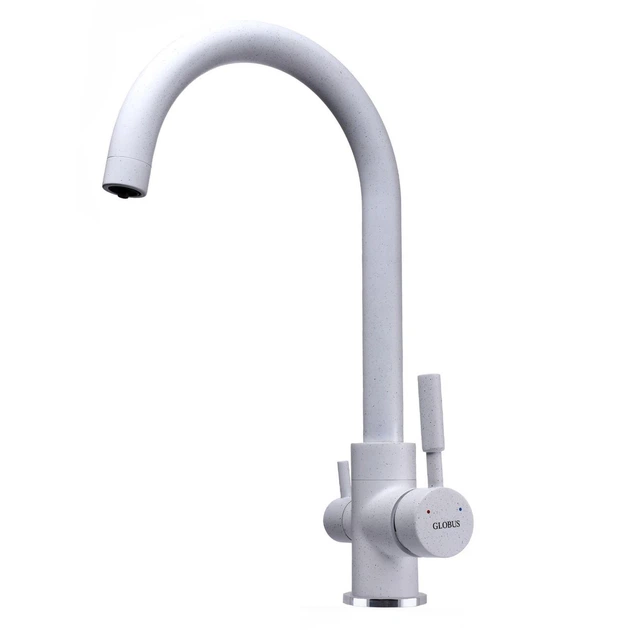Змішувач для кухні під осмос Globus Lux LAZER GLLR-0333-7-WHITE - зображення 2