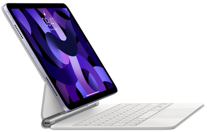 Apple Magic Keyboard Cover do iPada Pro 11 (3. generacji) i iPada Air (5. generacji), niemiecki biały (MJQJ3D/A) - obraz 4