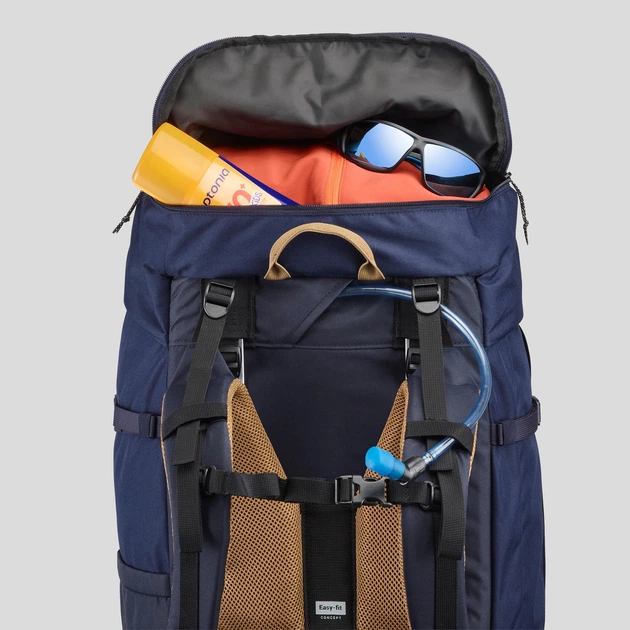 Туристический Рюкзак для Трекинга FORCLAZ MT100 90л 70 x 30 x 30см с Дождевиком Синий - изображение 9