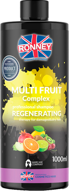 Акція на Шампунь регенерувальний Ronney Multi Fruit Complex для сухого та пошкодженого волосся 1000 мл від Rozetka