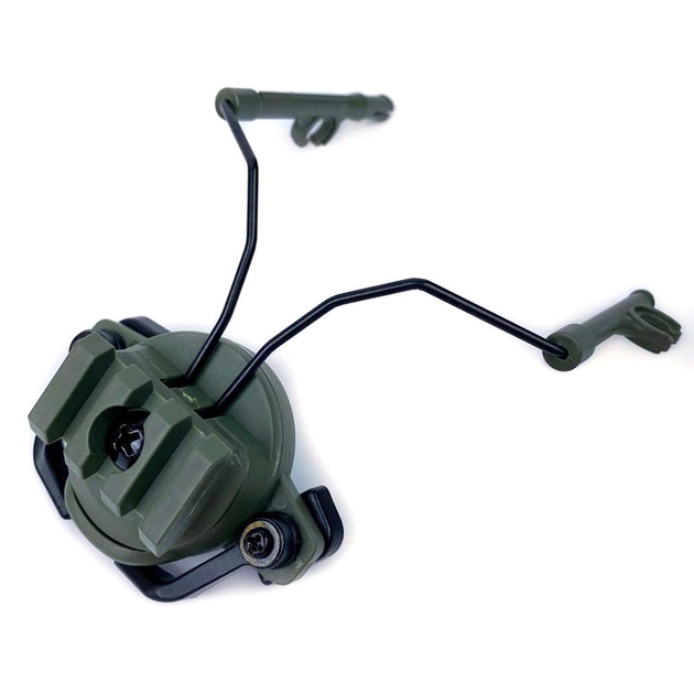 Кріплення-адаптери до навушників на шолом хакі 1608/ Хакі - зображення 1