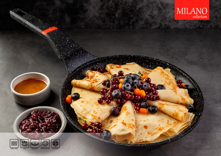 Сковорода для млинців Bollire Milano з антипригарним покриттям (BR-1108) 24 см (4752132000408) - зображення 5