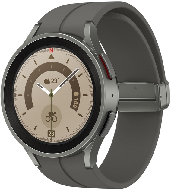 Smartwatch Samsung Galaxy Watch 5 Pro 45mm LTE Titanium Gray (SM-R925FZTAEUE) - obraz 2