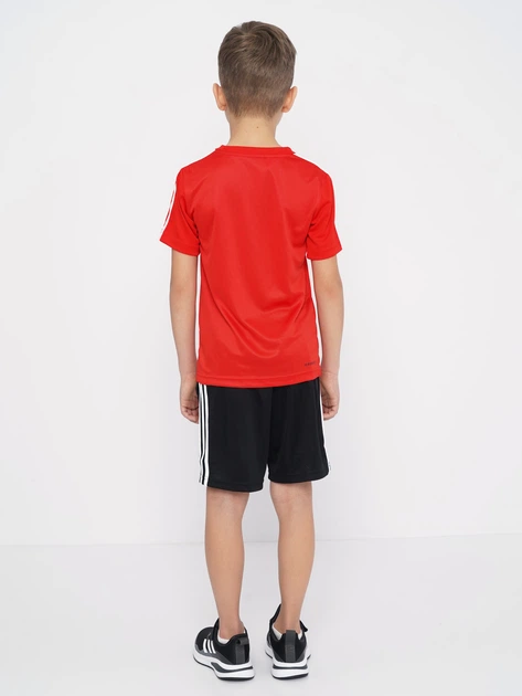 Костюм детский (футболка + шорты) Adidas B 3S T Set GN1493 110-116 см  Vivred/White (4064036247583) – Брендовая одежда | ROZETKA