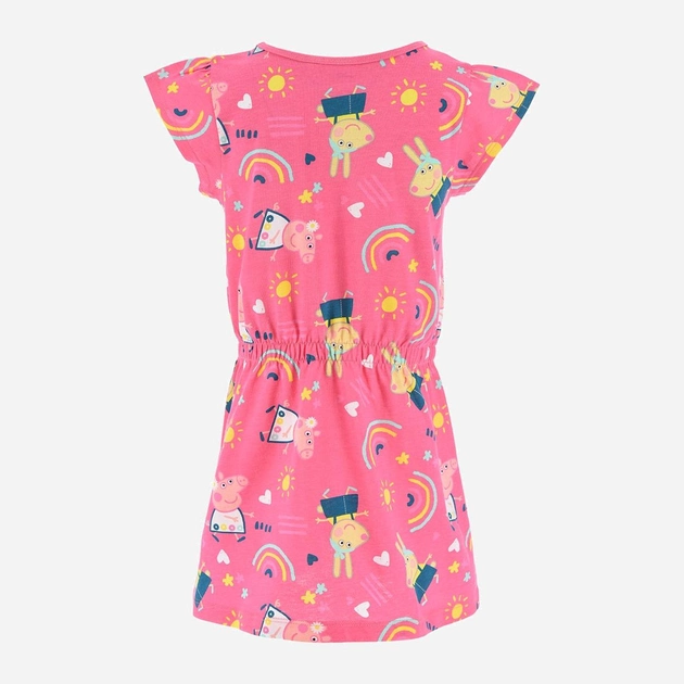 Акція на Дитяче літнє плаття для дівчинки Disney Peppa Pig WE1146 110 см Рожеве від Rozetka