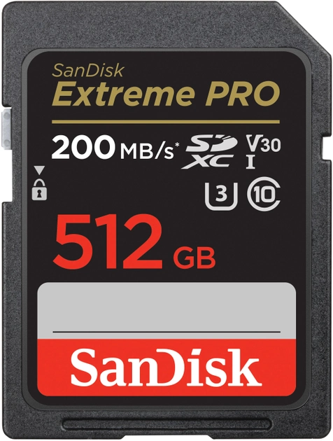 SanDisk Extreme Pro SD 512GB C10 UHS-I (SDSDXXD-512G-GN4IN) - obraz 1
