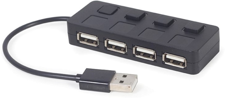 USB-хаб на 4 порти USB 2.0 Gembird UHB-U2P4-05 - зображення 2