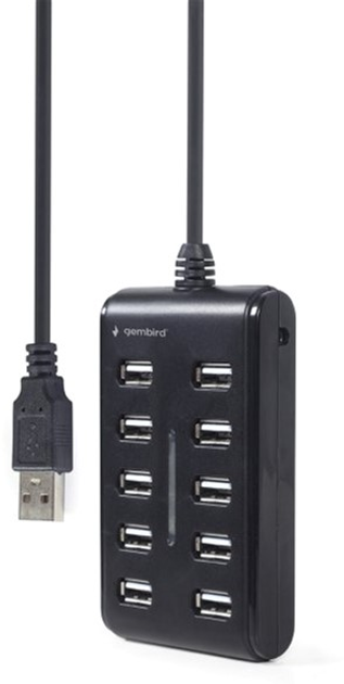 Hub USB na 10 portów USB 2.0 Gembird UHB-U2P10P-01 - obraz 3