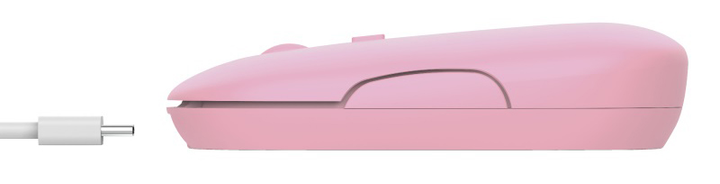 Mysz Trust Puck Wireless/Bluetooth Pink (TR_24125) - obraz 3
