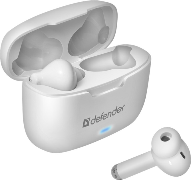 Słuchawki Defender Twins 903 TWS Bluetooth Białe (4714033639033) - obraz 6