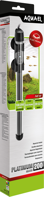 Нагрівач AquaEl Platinum 200 Вт з електронним термостатом (5905546314510) - зображення 2