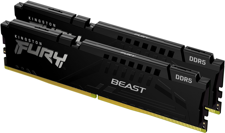 RAM Kingston Fury DDR5-5200 32768MB PC5-41600 (zestaw 2x16384) Beast Black (KF552C40BBK2-32) - obraz 2