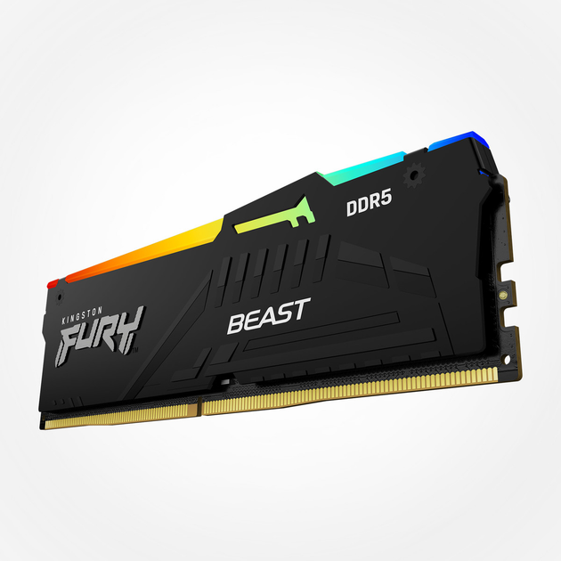 Оперативна пам'ять Kingston Fury DDR5-5200 65536MB PC5-41600 (Kit of 2x32768) Beast AM5 RGB 1Rx8 Black (KF552C36BBEAK2-64) - зображення 5