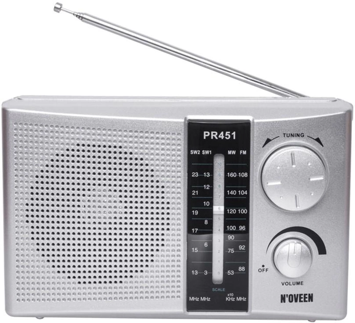 Портативне радіо Noveen PR451 Silver (RL072909) - зображення 1