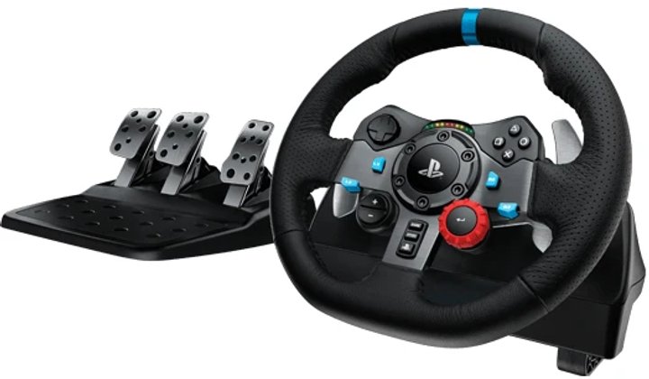 Дротове кермо Logitech G29 Driving Force PC/PS3/PS4/PS5 Black (941-000112) - зображення 1