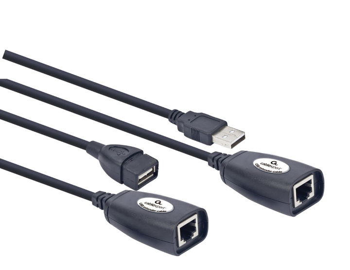 Cablexpert Przedłużacz USB 1.1 AM do LAN Ethernet (UAE-30M) - obraz 1
