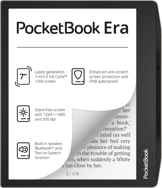 Електронна книга з підсвічуванням PocketBook 700 EraStardust Silver (PB700-U-16-WW) - зображення 2