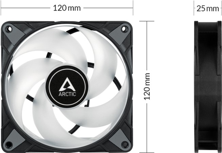 Chłodzenie Arctic P12 PWM PST A-RGB (ACFAN00231A) - obraz 4