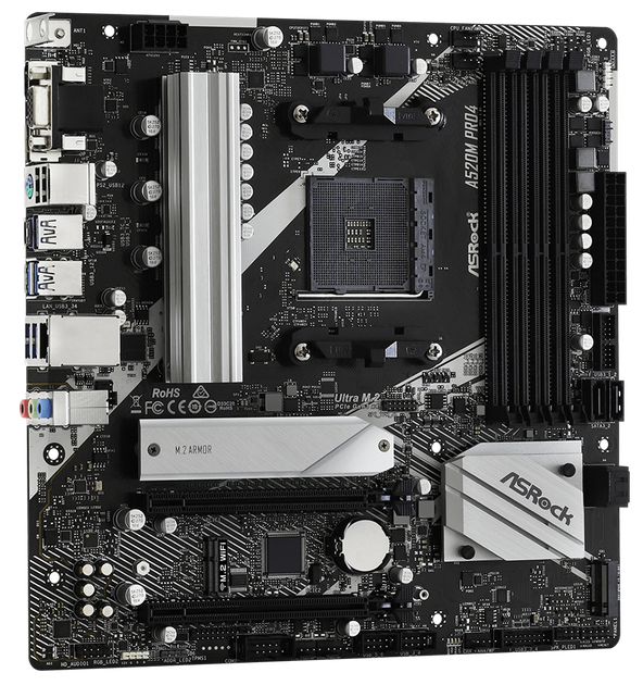 Płyta główna ASRock A520M Pro4 (sAM4, AMD A520, PCI-Ex16) - obraz 3