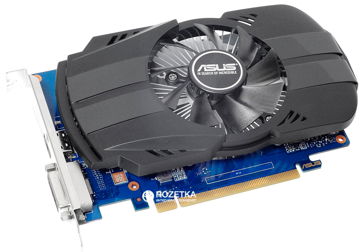 Asus PCI-Ex GeForce GT 1030 Phoenix OC 2GB GDDR5 (64bit) (1252/6008) (DVI, HDMI) (PH-GT1030-O2G) - зображення 2