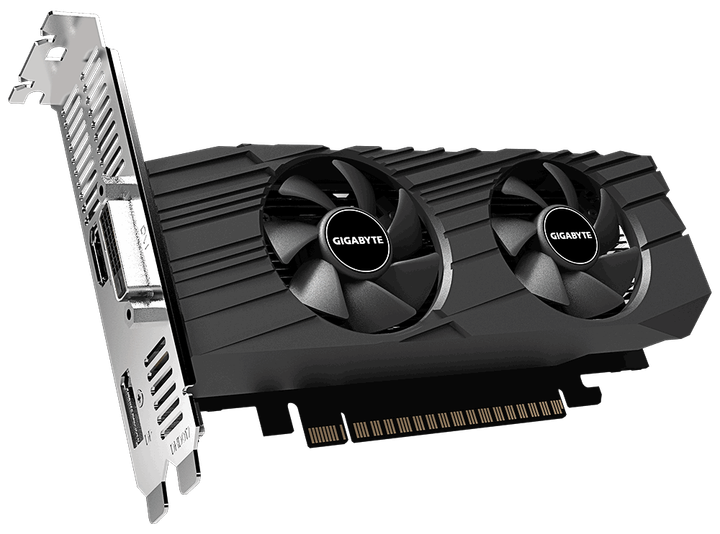 Gigabyte PCI-Ex GeForce GTX 1650 OC Low Profile 4G 4GB GDDR5 (128bit) (1695/8002) (HDMI, DisplayPort, DVI) (GV-N1650OC-4GL) - зображення 3