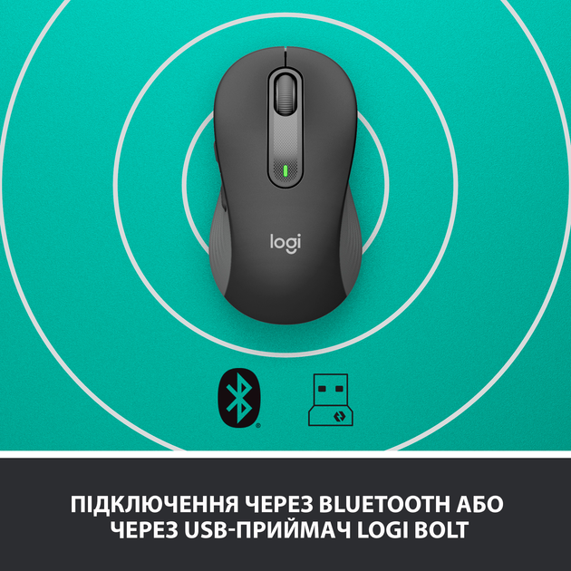 Mysz bezprzewodowa Logitech Signature M650, grafitowa (910-006253) - obraz 5