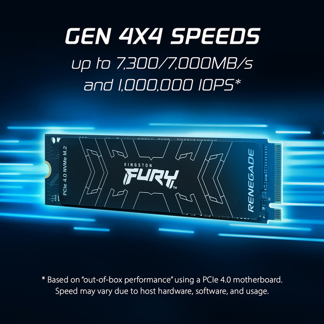 Kingston FURY Renegade SSD 2TB M.2 2280 NVMe PCIe Gen 4.0 x4 3D TLC NAND (SFYRD/2000G) - зображення 9
