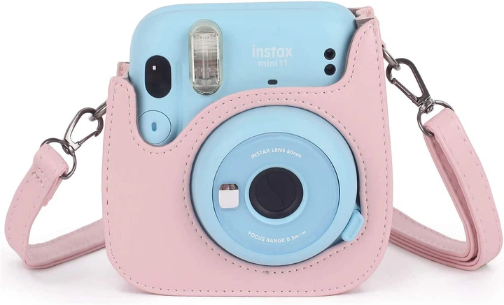 Камера моментальной печати Fujifilm Instax Mini 11 Blush Pink / Чехол розовый / Фотобумагой на 20 снимков - изображение 8