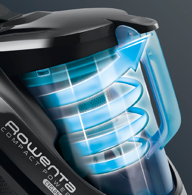 Odkurzacz bezworkowy Rowenta Compact Power Cyclonic RO3731EA 3AAA Ecomotor - obraz 3