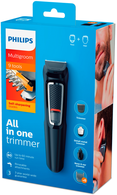 Тример універсальний PHILIPS Series 3000 MG3740/15 - зображення 6