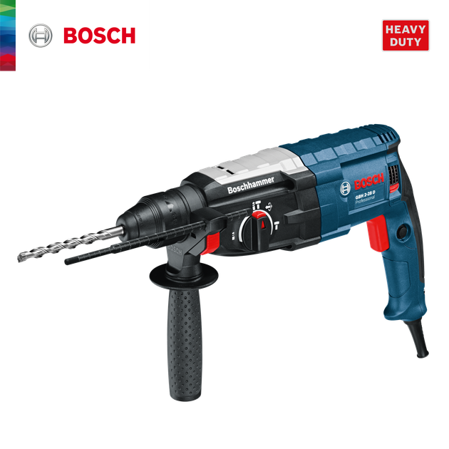 Перфоратор мережевий Bosch Professional GBH 2-28, 880 Вт, 3,2 Дж, 4000 уд.хв, Kickback + Vibration control, L-case (0611267500) - Фото 6 Перфоратор мережевий Bosch Professional GBH 2-28, 880 Вт, 3,2 Дж, 4000 уд.хв, Kickback + Vibration control, L-case (0611267500) - зображення 6