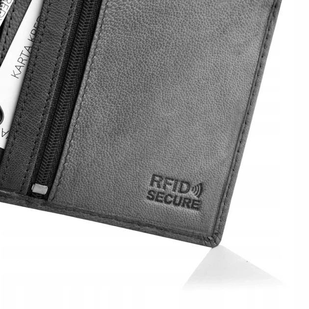 Гаманець шкіряний чоловічий Betlewski із захистом RFID 12,9 х 10 х 2,5 см (BPM-GTAN-575) сірий - зображення 4