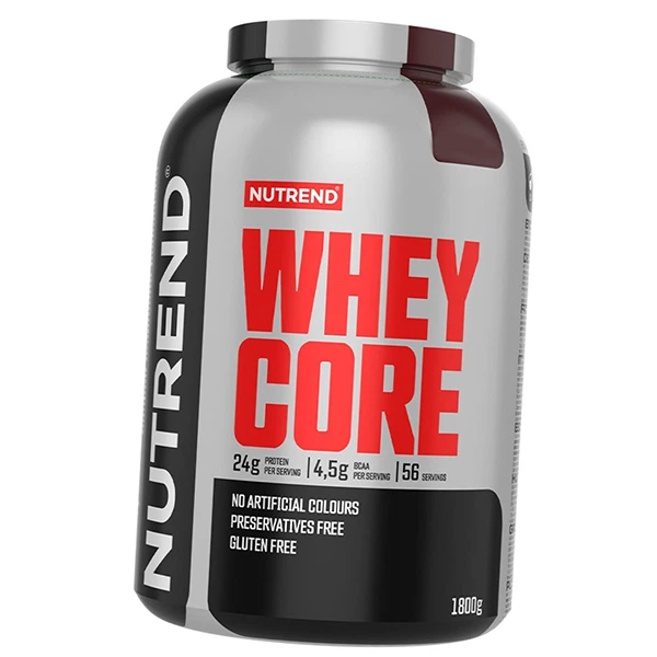 Концентрат сывороточного протеина Nutrend Whey Core 1800 г Шоколад-какао (29119004) - Фото 1 Концентрат сывороточного протеина Nutrend Whey Core 1800 г Шоколад-какао (29119004) - изображение 1