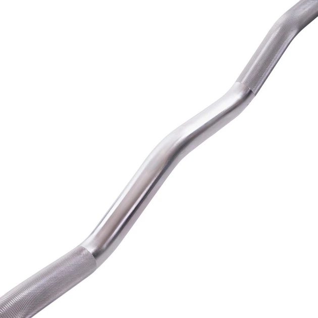 Штанга фиксированная изогнутая Zelart Urethane Barbell TA-2690 35 кг Зелено-черный (58363127) - изображение 5