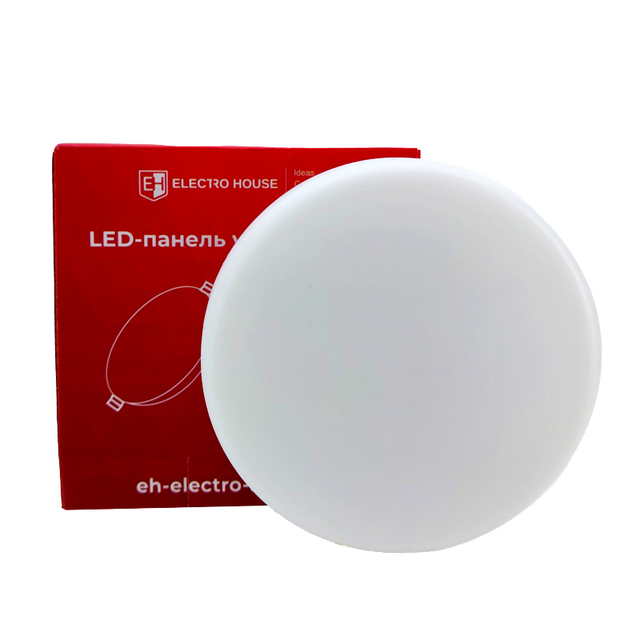 LED панель универсальная круглая Ø120 мм 18Вт, нейтральный белый 4000К, 1500 Лм EH-PU-18R Electro House - изображение 1