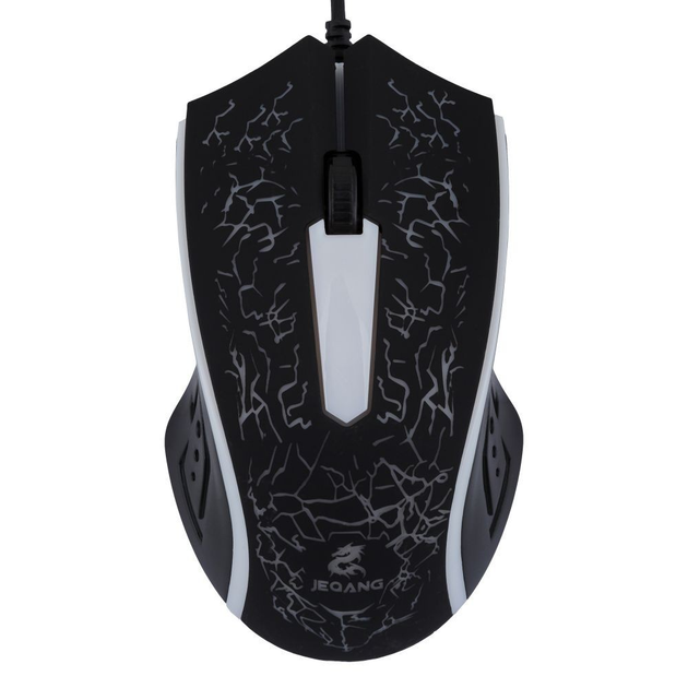 Мышь игровая компьютерная JEQANG JM-812 с RGB подсветкой, проводная Black - изображение 2