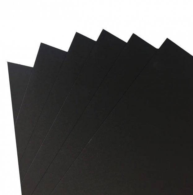 Двусторонняя цветная бумага офисная Uni Color Intensiv Black А4, 80 г ...