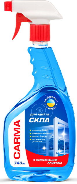 Набір засобів для миття скла Carma 740 мл 2 шт (2000998939533) - зображення 2
