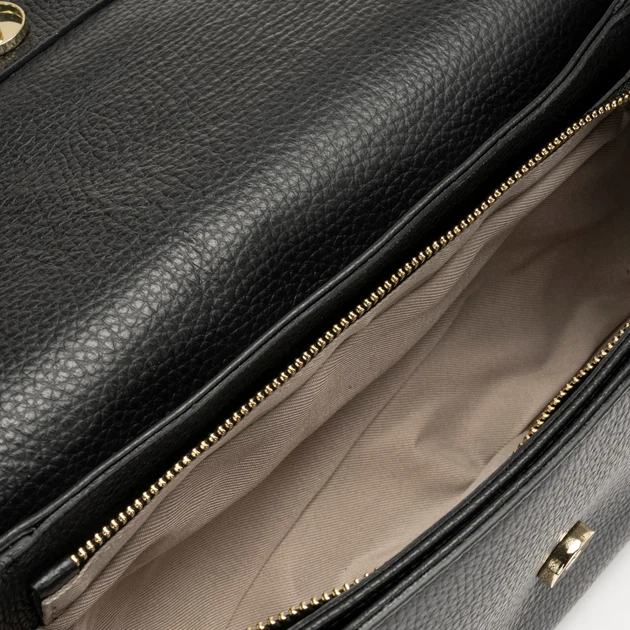 Torebka kopertówka damska ze skóry naturalnej Tosca Blu Julia TS23MB112-C99 Czarna (8050035511974) - obraz 3