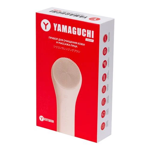 Прибор для очищения кожи и массажа лица Yamaguchi Silicone Cleansing Brush Beige (US01902) - изображение 5