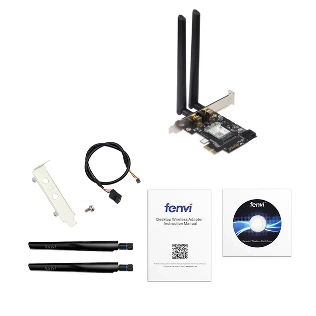 Wi-Fi адаптер FENVI Intel AX200 PCI-e 2.4Gbps 802.11ax Bluetooth 5.0 (sv0040) - зображення 3