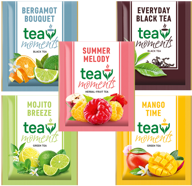 Набор чая-ассорти Tea Moments Assorted Collection 50 сашетов 5 вкусов х ...