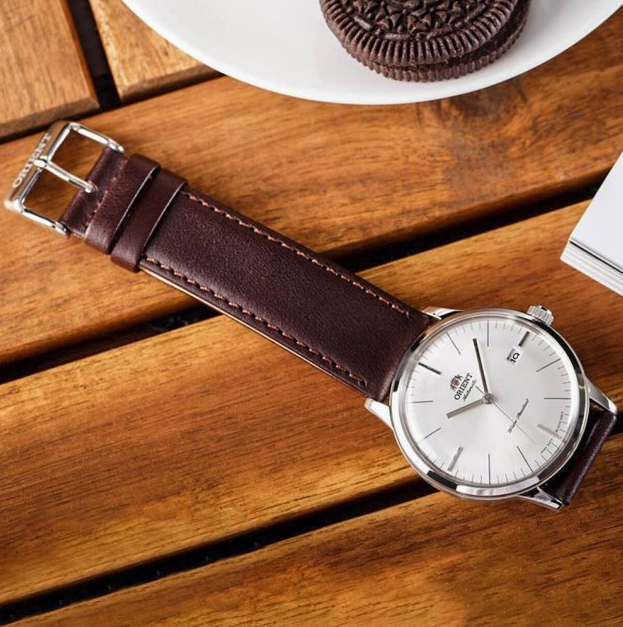 Мужские часы ORIENT FAC0000EW0 Серебро\Коричневый - изображение 5