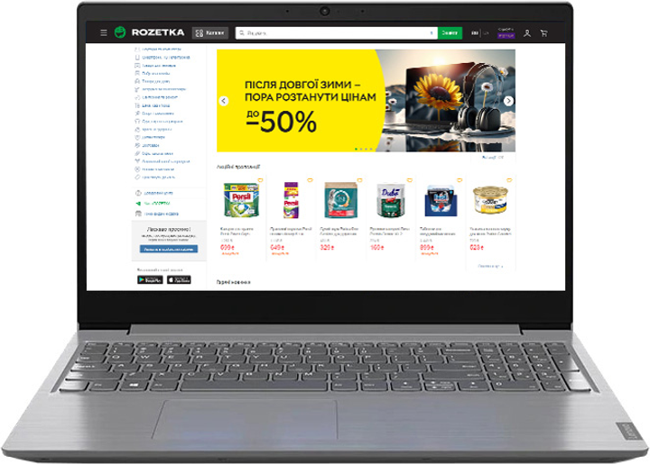 Ноутбук Lenovo V15-IGL (82C30027RA) Iron Grey – фото, отзывы ...